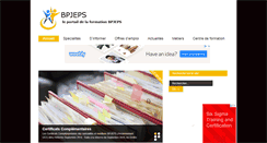 Desktop Screenshot of formation-bpjeps.com